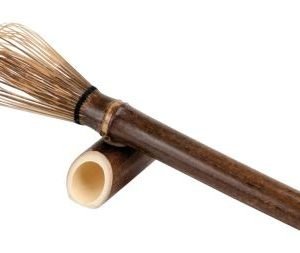 Batidor de matcha de bambú con mango largo, 160 mm
