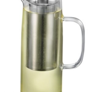 Finja: Jarra de vidrio de 1,2 l con filtro de acero inoxidable