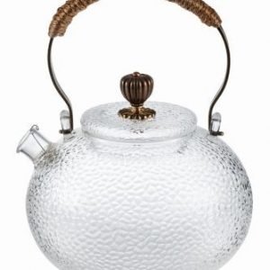 Oriental: Tetera de cristal 650 ml con colador extraíble de acero inox