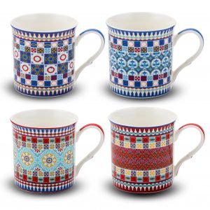 PALI: Taza de porcelana 330 ml, surtido 4 diseños