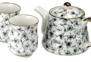 Furawa: Juego tetera de porcelana japonesa de 500 ml