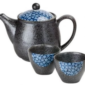 Shiroi hana: Tetera japonesa 500 ml con 2 tazas 80 ml