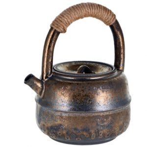 Mailin brown metallic: Tetera 450 ml con esmalte metálico marrón