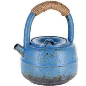 Mailin antique blue: Tetera 450 ml con esmalte azul antiguo
