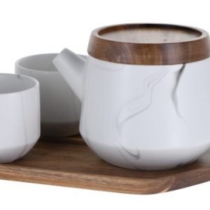 Marbling-white: Tetera de cerámica de 450 ml