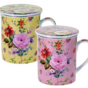 Nancy: Taza infusora con tapa de porcelana de 370 ml