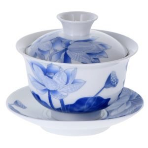 Lotus: Gaiwan de porcelana 160 ml, 3 piezas