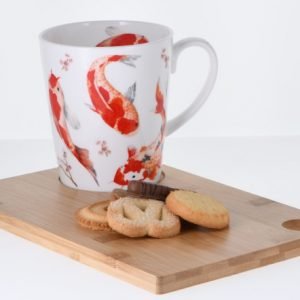 tea board: Bandeja de té de bambú con hueco para taza.