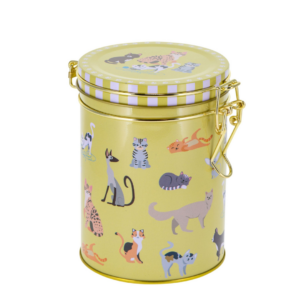 Caja de té redonda cats 6UDS