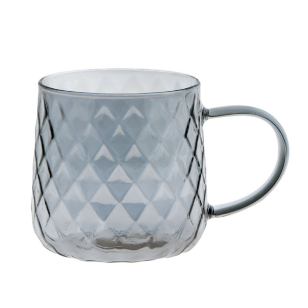 Vaso de cristal Sanna 380 ml gris 4UDS