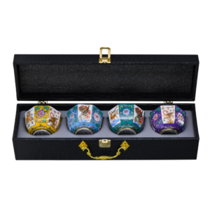 Taza de té Gongfu Caifu  4 colores surtidos en caja de regalo