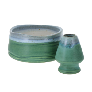 Cuenco Matcha Japón con escobero 'Bicolor
