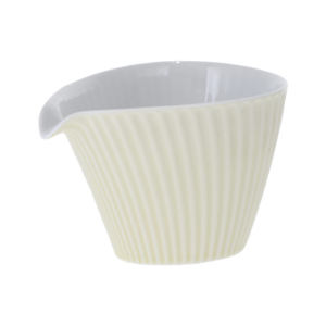 Jarra de porcelana de 175 ml, estriada longitudinalmente