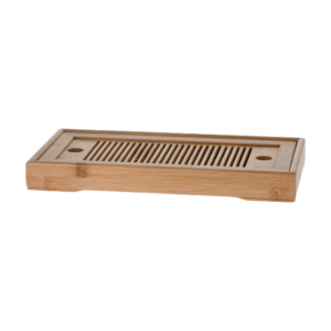 Mesa de té de bambú, 260 x 140 mm"