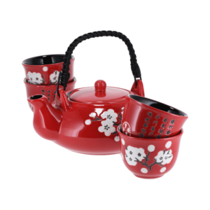 Servicio de tazas White Plum Blossom