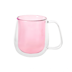 Taza de té Berry 400 ml pink, doble pared (2 unidades)
