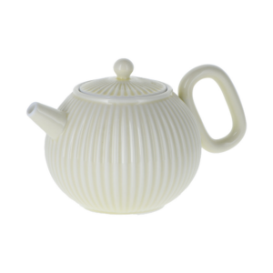 Tetera de porcelana 175 ml, estriada longitudinalmente