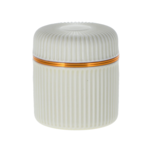 Tetera de porcelana, acanalada longitudinalmente Ø 58 x 65 mm