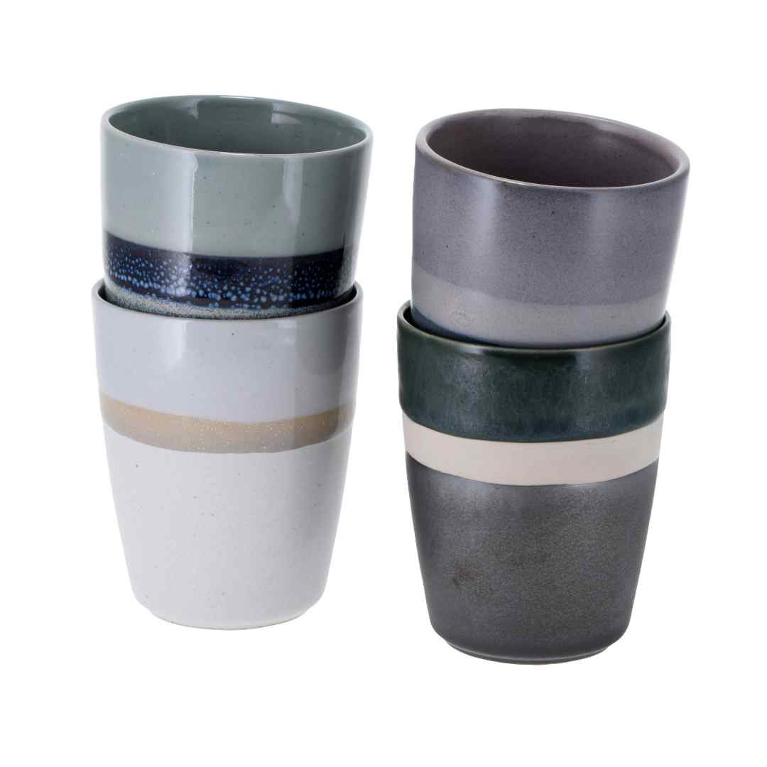 SVEN – Taza de cerámica 200 ml (70 × 90 mm), 4 diseños surtidos en caja de regalo