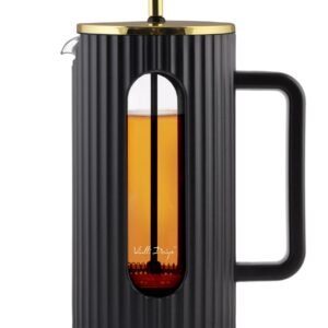 Cafetera y tetera French Press "Livio Black" 1 litro
