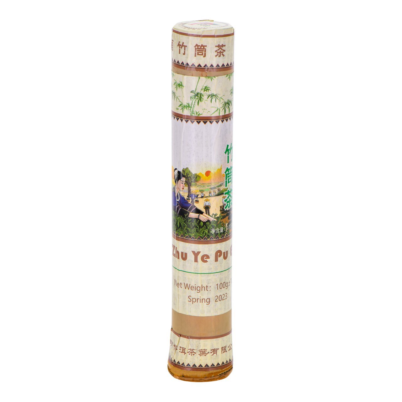 Pu-Erh Bamboo Tube - Zhu Ye aprox. 100 g - shu